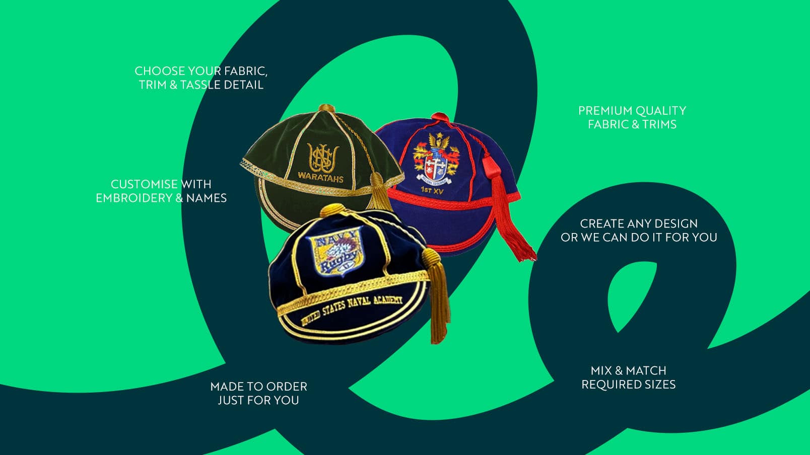 CLIFTON Nassau Custom Velvet Honours Cap